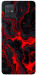 Чехол Black red marble для Galaxy A71 (2020)