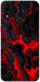 Чехол Black red marble для Galaxy A10s (2019)