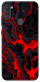 Чехол Black red marble для Galaxy A11 (2020)
