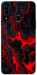 Чохол Black red marble для Galaxy A20s (2019)