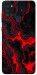 Чехол Black red marble для Galaxy A21s (2020)