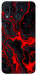 Чехол Black red marble для Galaxy A30 (2019)