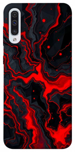 Чехол Black red marble для Samsung Galaxy A50s