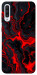 Чехол Black red marble для Galaxy A50 (2019)