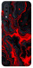 Чохол Black red marble для Galaxy A70 (2019)