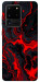 Чехол Black red marble для Galaxy S20 Ultra (2020)