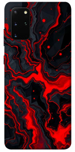Чохол Black red marble для Galaxy S20 Plus (2020)