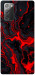 Чехол Black red marble для Galaxy Note 20