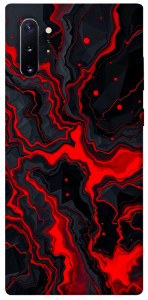 Чохол Black red marble для Galaxy Note 10+ (2019)