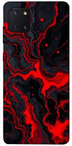 Чехол Black red marble для Galaxy Note 10 Lite (2020)