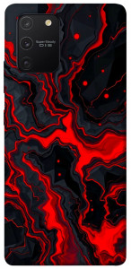 Чехол Black red marble для Galaxy S10 Lite (2020)
