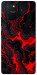 Чехол Black red marble для Galaxy S10 Lite (2020)