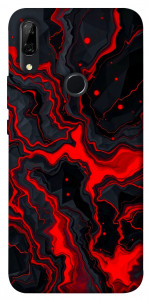 Чохол Black red marble для Huawei P Smart Z