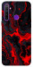 Чехол Black red marble для Realme 5