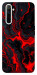 Чехол Black red marble для Realme 6