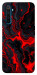 Чехол Black red marble для Realme 6 Pro