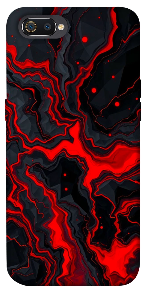 Чохол Black red marble для Realme C2