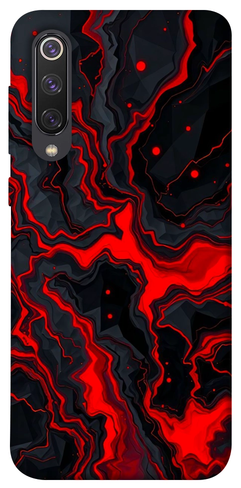 Чохол Black red marble для Xiaomi Mi 9 SE