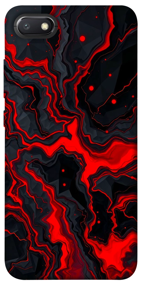 Чехол Black red marble для Xiaomi Redmi 6A