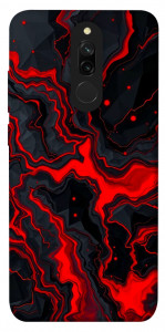 Чехол Black red marble для Xiaomi Redmi 8
