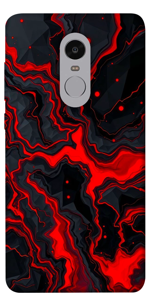 Чехол Black red marble для Xiaomi Redmi Note 4X