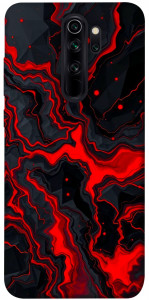 Чехол Black red marble для Xiaomi Redmi Note 8 Pro
