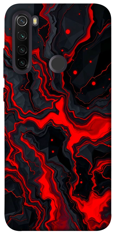Чехол Black red marble для Xiaomi Redmi Note 8T