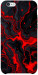 Чехол Black red marble для iPhone 6S Plus