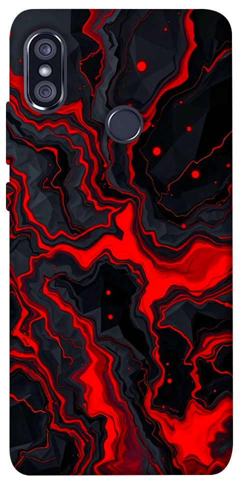 Чехол Black red marble для Xiaomi Redmi Note 5 (Dual Camera)