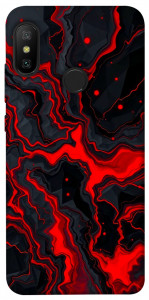 Чехол Black red marble для Xiaomi Redmi 6 Pro