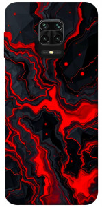 Чехол Black red marble для Xiaomi Redmi Note 9 Pro