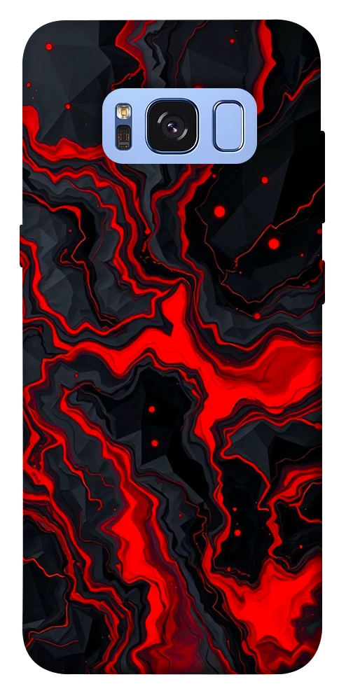 Чехол Black red marble для Galaxy S8 (G950)