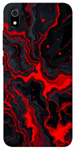 Чехол Black red marble для Xiaomi Redmi 7A
