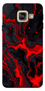 Чехол Black red marble для Galaxy A5 (2017)