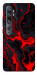 Чехол Black red marble для Xiaomi Mi Note 10