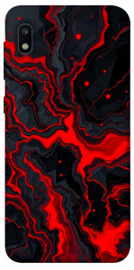 Чехол Black red marble для Galaxy A10 (A105F)