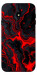 Чехол Black red marble для Galaxy J7 (2017)