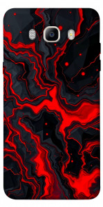 Чехол Black red marble для Galaxy J5 (2016)