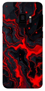 Чохол Black red marble для Galaxy S9