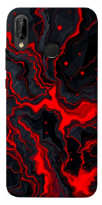 Чехол Black red marble для Huawei P20 Lite
