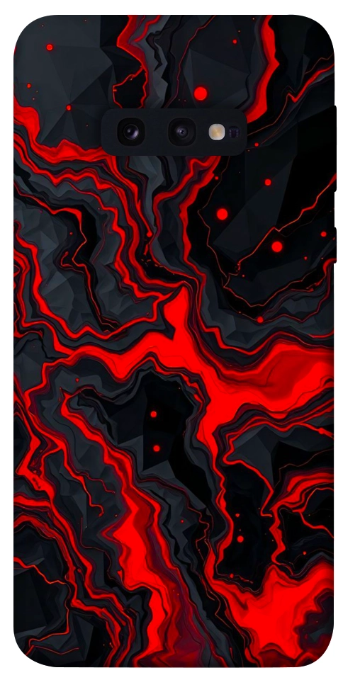 Чохол Black red marble для Galaxy S10e