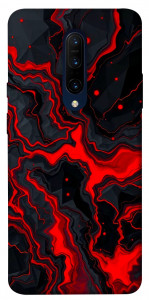Чехол Black red marble для OnePlus 7 Pro