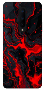 Чохол Black red marble для OnePlus 8