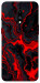 Чехол Black red marble для OnePlus 7