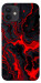 Чехол Black red marble для iPhone 12