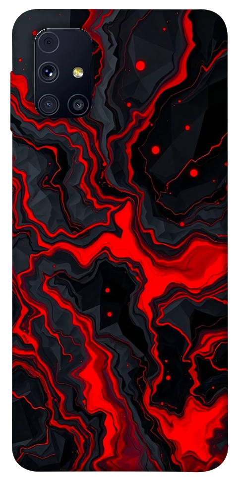 Чехол Black red marble для Galaxy M31s
