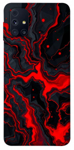 Чохол Black red marble для Galaxy M31s