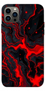 Чехол Black red marble для iPhone 12 Pro