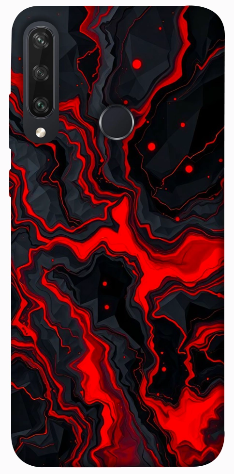 Чехол Black red marble для Huawei Y6p
