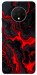 Чехол Black red marble для OnePlus 7T